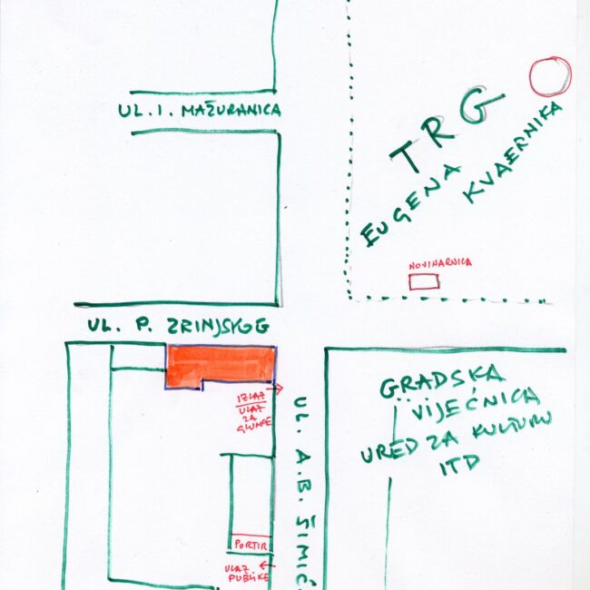 Položaj zgrade u kojoj se igrala predstava